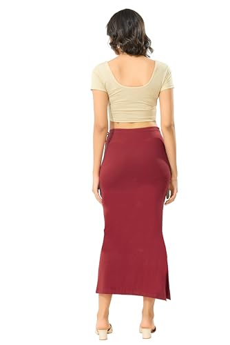 Image of TRASA Womens Saree Shapewear Petticoat, Cotton Lycra Petticoat, Skirts for Women, Shape Wear Dress for Saree