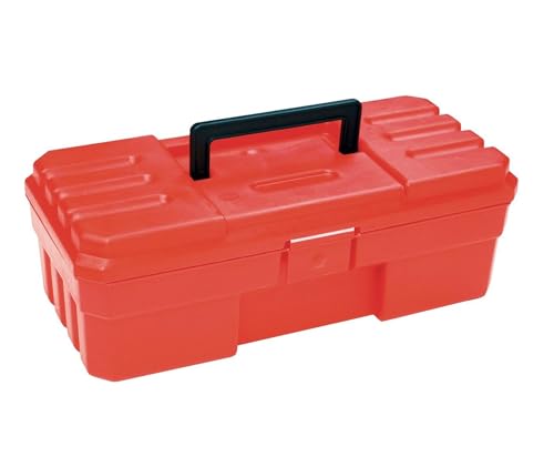 Akro-Mils 12-Inch ProBox Plastic Toolbox for Tools, Hobby or Craft Storage Toolbox, Model 09912, (12-Inch x 5.5-Inch x 4-Inch), Red