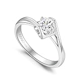 [FANCIME] ダイヤモンド リング レディース 「Angel's Kiss」 11号 ラボグロウン 1粒ダイヤ 1石 0.5ct (DEF/VS) 幅2mm 指輪 シルバー S925 プロポーズ 結婚 誕生日 記念日 披露宴 プレゼント ギフトラッピング付き