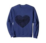 8.5 oz, Klassisch geschnitten Bedrucktes Herz Sweatshirt