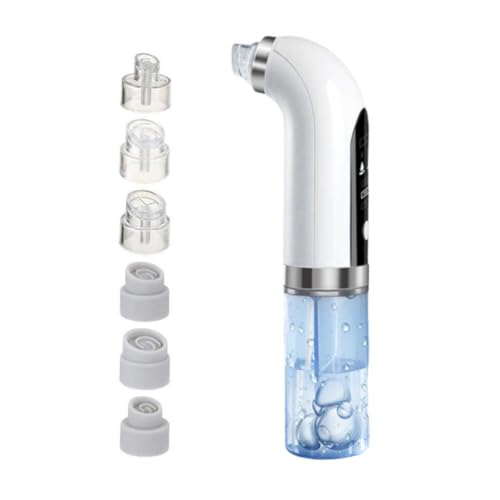 Pulitore elettrico per punti neri, aspiratore per punti neri, aspiratore per pori facciali, strumento per estrattore di bianchi con 6 sonde di aspirazione, dispositivo di rimozione