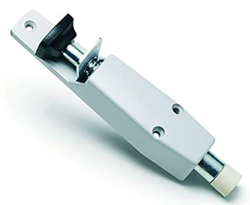 DANNERT Türfeststeller Hub 30 mm, 40 x 190 mm, Zinkdruckguss, 1 Stück, weiß,90/1 WEISS Cover