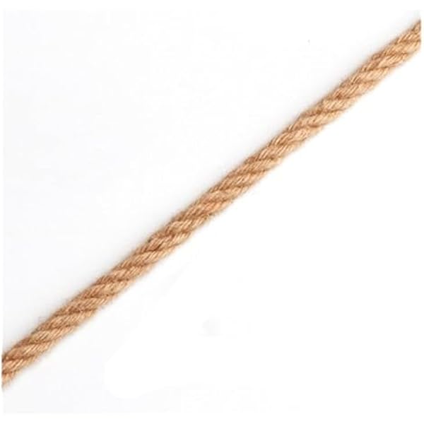 Ręcznie robiona lina jutowa 50 m do dekoracji ściany ze zdjęciami, wiązanie drutowe, sznurowanie, gruby sznurek, sznurek do sznurowania, DIY, dekoracja vintage (10 mm x 50 m)