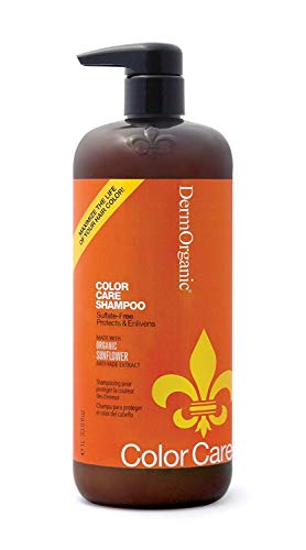 DermOrganic Color Care Shampoo with Sunflower Anti-Fade Extract - Sulfate-Free, 33.8 fl.oz.