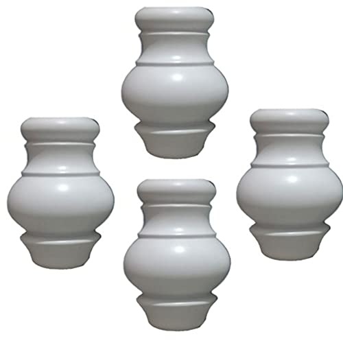 GUIXAN 4 Patas de Muebles de Madera Maciza, Patas de sofá de Madera, Patas Redondas para Muebles, Patas de Repuesto para sofá, Cama, sillón, gabinete, Mesa de Centro, Mueble de TV, con AC