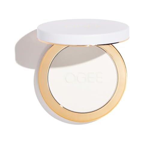 Ogee Sculpted Skin-Perfecting Makeup Setting Powder - Stone - FULL SET (Case & Refill) - Lightweight Powder Foundation Made with 70% Organic Ingredients Cover