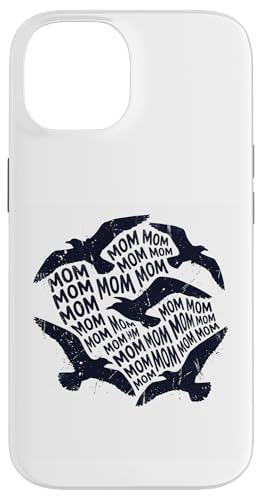 MOM MOM MOM Funny Busy Motherhood Bird ���[���A �������낢��e �X�}�z�P�[�X iPhone 14 �p