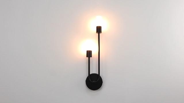 Image of HYDELITE Black Wall Sconce Modern Sconces Wall Lighting Industrial Bathroom Vanity Light for Bedroom Living Room Kitchen