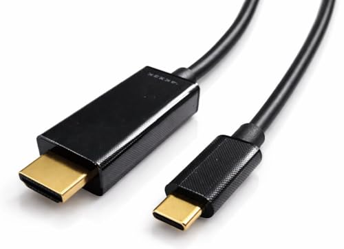 PENCILUPNOSE USB-C to HDMI Cable 1.8M 4K@60Hz High-Speed USB Type C 3.1 to HDMI 2.0 Thunderbolt 3/4 Compatible for iPhone 15 16 17,surface Book 2, MacBook Pro/Air, iPad Pro, Galaxy S8 to s26