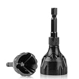 Luckyway 1/8'-3/4' Deburring External Chamfer Tool, Tungsten Carbide Blade, Deburring Drill Bit, Remove Burr Tools, Repairing Damaged Metal Steel Screws, Bolts and Fasteners