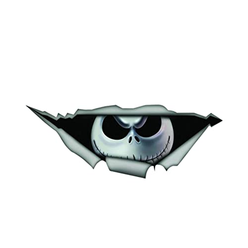 XLNB Creative 3D Pet Graphic Nightmare Before Christmas Car Sticker Vinyl Decal Car Window Laptop Stickers,13cm*5cm (Color Name : Reflective)