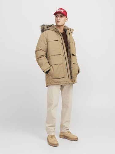 JACK & JONES Men's JJSTAR Parka Jacket, Black, S - Image 8