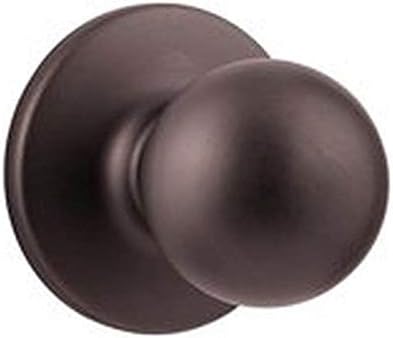 Kwikset 200P-11PRV1 Polo Knob Passage Door Lock with New Chassis with RCAL Latch and RCS Strike Venetian Bronze Finish