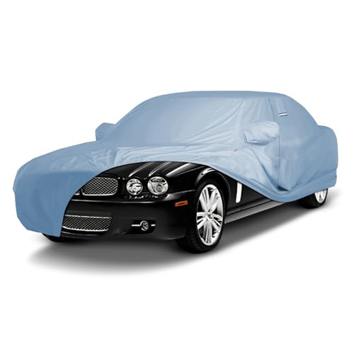 Image of iCarCover Premium Car Cover for 1998-2009 Jaguar XJ-Series XJ8 Heavy Duty Waterproof All-Weather Automobiles Custom Fit Indoor Outdoor UV Snow Protection Covers with Straps and Bag