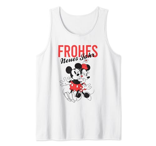 Image of Disney Mickey Mouse and Minnie New Year Kiss German Tank Top