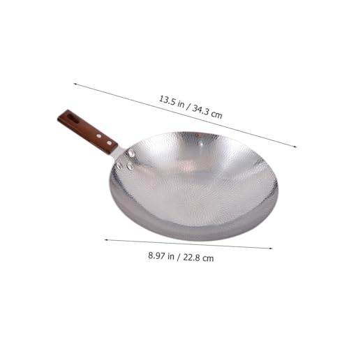 Wok profesional de acero inoxidable SOLUSTRE con mango ergonómico miniatura 4