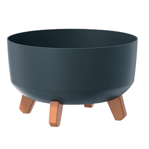 Prosperplast Macetero Color Antracita, Con Patas Desmontables, Redondo, Colección Gracia De 29cm X 29cm X 22cm Cm, Capacidad De 9,8 L. Prosperplast Macetero Color Antracita, Con Patas Desmontables, Redondo, Colección Gracia De 29cm X 29cm X 22cm Cm, Capacidad De 9,8 L.