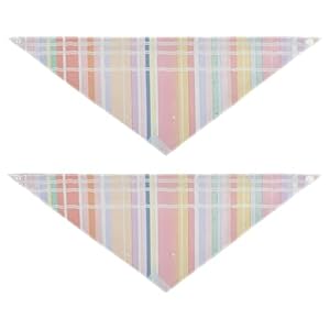 Caihoyu Pastelowa Kratka Apaszka dla Psa 2 sztuki