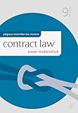 Contract Law (Palgrave Macmillan Law Masters) by Ewan McKendrick (2011-06-02)
