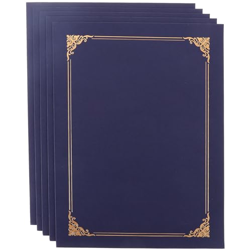 Carpetas para diplomas en graduaciones y entregas de premios universitarios azul marino