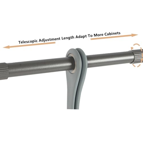 Tringle de penderie rétractable qui supporte 44 LB pour s'ajuster - 5