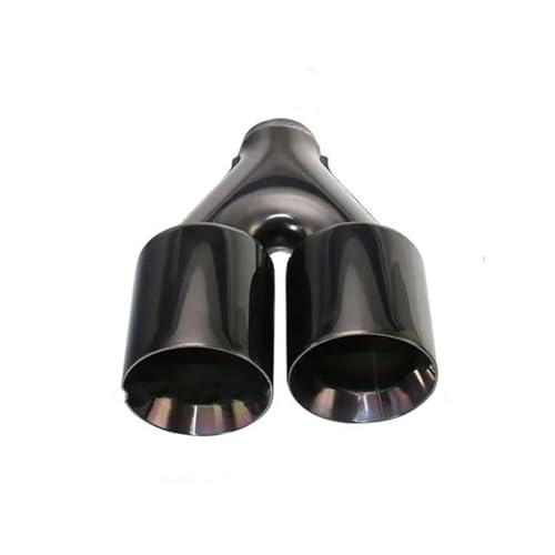 Double embout d'échappement inox 2.5'' look sport pour vos rassemblements auto