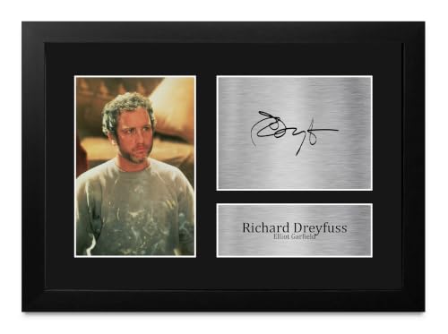 Foto firmada de Richard Dreyfuss en The Goodbye Girl con marco A4 para coleccionistas