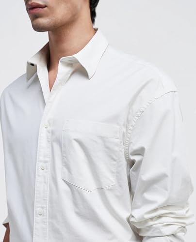 Image of Rare Rabbit Boxy fit Plain Shirt