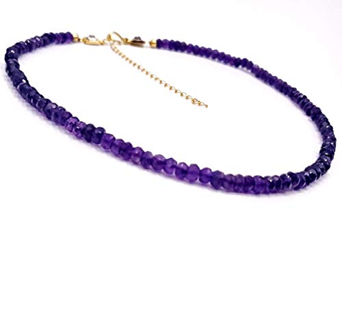 Genuine gemstone strand necklace with...