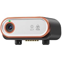 hohem 2-in-1 AI Tracking Sensor and Magnetic Adjustable Fill RGB Light, AI Vision Sensor, Smart AI Tracker Compatible with iSteady M7 Gimbal Stabilizer, 2700K-6500K, MTK-L04 Black