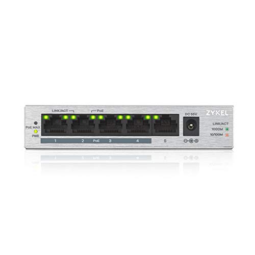 Preisvergleich Produktbild ZyXEL GS-100 Variation 5-Port PoE+ I Metal