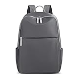 DORRISO Mochila de Mujer Moda Mochila Bolso para portátil de 16 Pulgadas Casual Viaje Bandoleras Bolso Vacaciones Bolso de la Universidad Impermeable Mochila de Mujer L Gris B