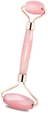 Rose Quartz Roller Jade Roller for Face Real Jade Facial Therapy Roller Jade Face Roller Relaxing Anti Wrinkle Skin Rejuvenate Double Neck