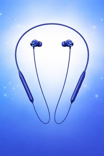 Image of Lynacz Original Wireless Z2 Neckband Compatible with OnePlus, BlackBerry, Samsung, Oppo Z2 Neckband Earphones with Magnetic Tips, Classic Fit (Blue) PO342