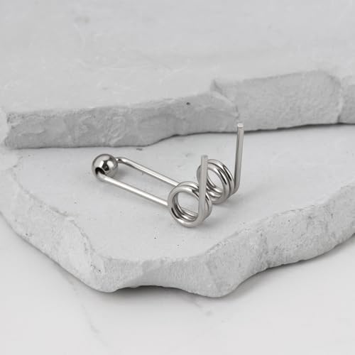 The Lord of the Tools 10 Stück 1,2 X 28 Mm Doppelrückstell-Torsionsfeder für die Meisten Lockenstäbe aus Draht