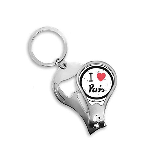 Coupe-ongles pour ongles épais Paris Motif avec collecteur de débris intégré
