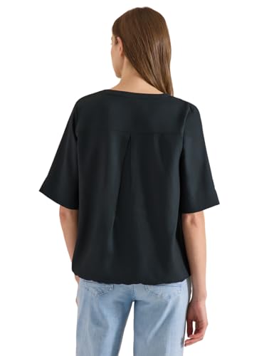 Cecil Kurzarm Bluse mit Split Neck Palm Breeze Green XL – Ansicht 2