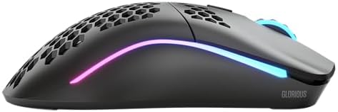Glorious Gaming - Model O Wireless Gaming Mouse - RGB Mouse with Lights 69 g Superlight Mouse Honeycomb Mouse - 4