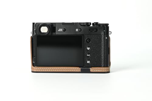 Funda semicuero para cámara Fujifilm X100V color marrón miniatura 2