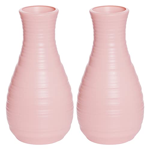 2 Pack Composite Plastics Flower Vase, Unbreakable...