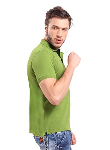 Image of KEOTI Poly Cotton(Mattey) Collar Neck Half Sleeves Tshirt for Men & Boys (Pack of 2), Plain-Regular Fit, Formal /Casual Wear, Polo Tees for Daily Use Stylish Comfortable Men's T-Shirt