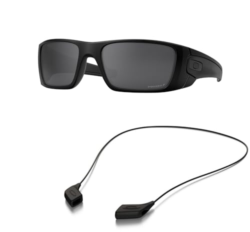 Oakley OO9096 Sunglasses Bundle: OO 9096 FUEL CELL 9096I5 Matte Black and Large Black leash Accessory kit2
