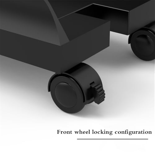 Soporte para CPU, Carrito Móvil Ajustable con Ruedas Bloqueables, Ideal para Torre de PC y Escritorio, Negro/Blanco (Blanco) miniatura 5