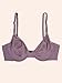 Smart & Sexy Women's Silky Smooth Demi Unlined Underwire Bra Vintage Plum 38D
