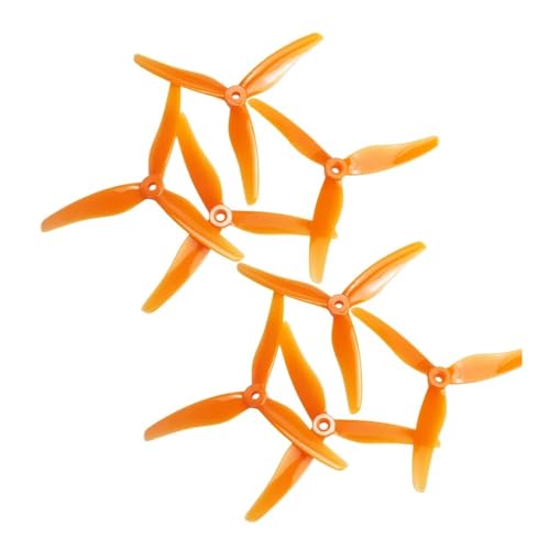 Hélice 3 pales 51433 orange CW CCW pour quadcopter FPV de course 8PCS