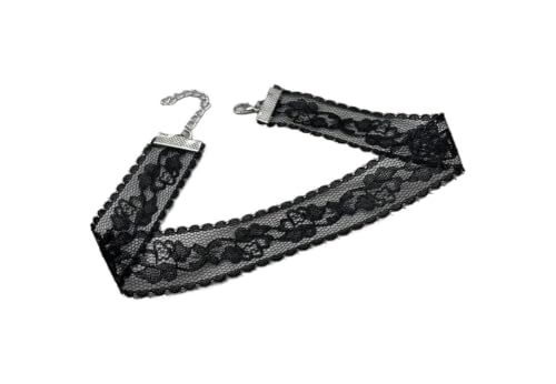 Collier ras du cou avec fleurs multicolores en velours souple
