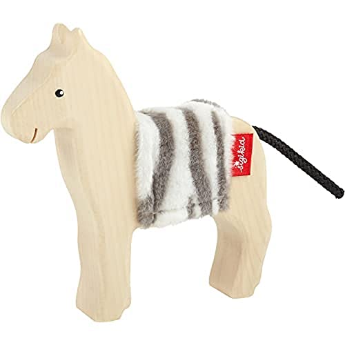Zèbre en bois de qualité supérieure figurine d'artisanat Sigikid 39505