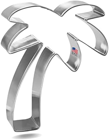 Palm Tree Cookie Cutter 5 Inch - Made in the USA – Foose Cookie Cutters Tin Plated Steel Palm Tree Cookie Mold image 3