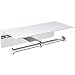 Double Toilet Paper Holder, APL SUS304 Stainless Steel Bathroom Paper Tissue Holder with Mobile Phone Storage Shelf Rack (Polished Chrome)
