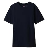 [ヘインズ] Tシャツ ビーフィー 丸首 半袖 リブ編み 肌に馴染む Beefy リブクルーネックTシャツ HM1-R103 メンズ ネイビー S